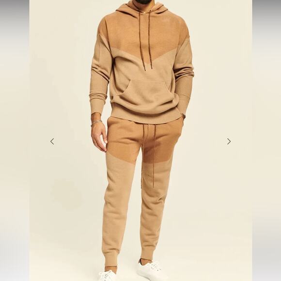 Ser.O.Ya Retrofete NWT Size Small Mens Two Toned Sandra Jogger in Camel - Picture 3 of 8